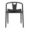Homeroots Black Solid Wood Open Back Dining Side Chair 653940 - alternate 3