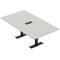 Skutchi Designs 6ft Rectangular Conference Table With Power | Harmony Series | 6 Person Meeting Room Table HAR-REC-48x72-T.BK-U779-EBLK - alternate 1