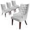 Leisuremod Spruce Collection Modern Wooden Dining Chair in Light Grey, 4PK SC24LGR4 - alternate 1