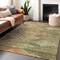 Homeroots 8' X 10' Green And Terra Cotta Southwestern Washable Indoor Outdoor Area Rug 603542 - alternate 3