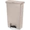 Rubbermaid Commercial Slim Jim Resin Step-On Container, Front Step Style, 13 gal, Beige 1883458 - alternate 1