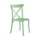 Homeroots Set of Four 21" Green Heavy Duty Plastic Outdoor Stacking Dining Chairs 565178 - alternate 1