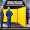 Vevor Welding Screen with Frame 3 Panel 6' x 8' Welding Curtain Screen 12 Wheels XU-2318 - alternate 2