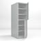 Pucel Heavy Duty Storage Locker, Two Door, 24inW x 36inD x 74inH, 4inBase, Adjustable Shelves, Light Blue DLCU-2436-2-AS-B - alternate 1