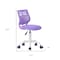 Homeroots Purple and White Adjustable Height Swivel Rolling Office Chair 568075 - alternate 2