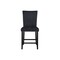 Homeroots 25" Black Wood and Velvet Counter Height Bar Chair 564780 - alternate 1