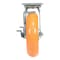 Vestil Polyurethane Swivel With Brake Caster 8 In. Diameter x 2 In. Width 1.25K Butterscotch/Silver CST-F34-8X2SI-SWB - alternate 3