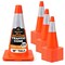Xpose Safety 18 Inch All Orange Traffic Cone with 6in Reflective Collars, 24PK AOTC18-6-24-X - alternate 1