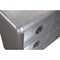 Homeroots 42" Silver Aluminum Three Drawer Dresser 489224 - alternate 2