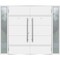 Vdomdoors Steel Double Doors Deux 1705 White Enamel 2 Sidelight Exterior Black Windows Stainless Inserts Sing DEUX1705DEXD-BEM-RH-W14+72+14 x H80 - alternate 2