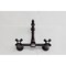Kingston Brass Two-Handle Wall Mount Bridge Kitchen Faucet, Oil Rubbed Bronze KS2445PKX - alternate 2