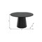 Homeroots 52" Black Solid Wood Pedestal Base Round Top Dining Table 721062 - alternate 3