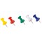 Deli Push Pins 0.9in, 5 Assorted Colors, Rust-Resistant, 35PK E0021 - alternate 2