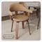 Leisuremod Modern Wooden Dining Chair, Walnut Color Frame in Brown, Brivo Collection BC22BR - alternate 3