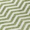 Homeroots 5' X 8' Green And Ivory Chevron Washable Indoor Outdoor Area Rug 595308 - alternate 2