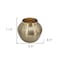 Homeroots 11" Gold Aluminum Round Table Vase 574200 - alternate 6