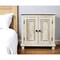 Homeroots 28" Distressed White Solid Wood Nightstand With Storage 555409 - alternate 4
