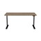 Homeroots 60" Wood Brown and Black Writing Desk 524933 - alternate 1