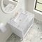 James Martin Vanities Myrrin 30" Single Vanity, Bright White w/ 3 CM Carrara Marble Top 485-V30-BW-3CAR - alternate 4