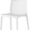 Homeroots Set of Two White Heavy Duty Plastic Outdoor Stacking Dining Chairs, 2PK 565270 - alternate 2