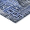 Homeroots 9' X 12' Navy Blue And Sky Blue Village Houses Washable Indoor Outdoor Area Rug 577851 - alternate 2