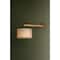 Troy Lighting Mailo 12in wide 1 Light Wall Sconce in Patina Brass B5612-PBR - alternate 2