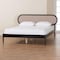 Baxton Studio Shirin Mid-Century Beige Fabric and Black Wood Queen Platform Bed 255-14152-ZORO - alternate 3