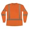Ergodyne Hi-Vis Shirt, XL, Orange, Long Sleeve 22365 - alternate 1