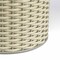 Happimess Harper Modern 4.13-Gallon 2-Tone Faux Wicker Cylinder Outdoor Trash Can, Gray/Cream HPM1101B - alternate 2