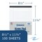 Roaring Spring Case of Stiff Back Paper Notepads, 8.5"x11.75", 100 sheets, 3-Hole Punched, College Ruled W/Margin, PK18 95288cs - alternate 5