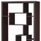 Homeroots 71" Cappuccino Wood Seven Tier Geometric Bookcase 285417 - alternate 2