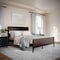 Martha Stewart Corbin Queen Size Solid Wood Platform Bed w/Wooden Headboard and Footboard, Dark Brown MG-090026-Q-DKBRN-MS - alternate 1