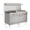 Koolmore 60 In. Commercial Range with 36 In. Griddle, 4 Burners and 2 Standard Ovens KM-CRG364-NG - alternate 3