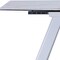Homeroots 71" Gray and White Ceramic and Metal Self-Storing Leaf Extendable Dining Table 555187 - alternate 3