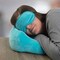 Home-Complete Travel Pillow Set Memory Foam Pillow, Fleece Blanket, and Eye Mask Travel Essentials, Blue HT-TRVL2-BLU - alternate 2