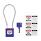 Brady Velocity 8in Compact Cable Lockout Padlocks Nylon 4in Shackle Clearance KD Purple CPPL-PRP-200CB-KD - alternate 2