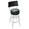 Holland Bar Stool Co 25" Chrome 2-Ring Ohio University Swivel Bar Stool, Back L7C425UnivOH - alternate 1