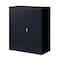 Hirsh Storage Cabinet, 42 in H, 36 in W, 18 in D, Recessed Twist, Keyed, Black, 2 Shelves 22002 - alternate 3