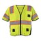 Ironwear Two-Tone Hi-Vis Safety Vest w/Sleeves S Class 3 , Zipper 7 Pockets 1296-LZ-RD-SM - alternate 1
