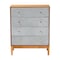 Baxton Studio Taylin Mid-Century Grey Corduroy and Oak Brown Wood 4-Drawer Chest 257-14146-ZORO - alternate 4