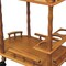 Homeroots 24in Oak Wood Rolling Bar Cart With Wine Storage 470338 - alternate 2