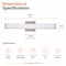 Euri Lighting Residential LED CA Compliant 24-Watt 2ft. Vanity Light 5 Color Selectable Dimmable - Brushed Nickel EIN-VL23BN-2000e - alternate 1