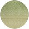 Homeroots 8' Artichoke Green And Beige Round Geometric Washable Indoor Outdoor Area Rug 605779 - alternate 2