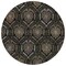 Homeroots 8' Black Gray And Brown Round Medallion Washable Indoor Outdoor Area Rug 587694 - alternate 2