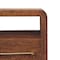 Homeroots 23" Brown Solid Wood Two Drawer Nightstand 701726 - alternate 2
