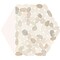 Daltile Pebble Oasis Natural Stone Tri-Hex Pebble Mosaic 11in x 10in in Tumbled Seashell, 17PK PB24TRHEXPBMSTM - alternate 2