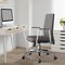 Leisuremod Aleen Office Chair in Upholstered Leather and Iron Frame with Swivel and Tilt, Grey AO19GRL - alternate 5