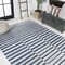 Jonathan Y Sukie Modern Offset Stripe Ivory/Blue 5 ft. x 8 ft. Indoor/Outdoor Area Rug SMB133C-5 - alternate 2