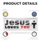 Signmission Jesus Loves You, 48 Inch x 120 Inch, Vinyl Banner B-120-30709 - alternate 2