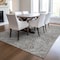 Homeroots 5' X 8' Gray Brown And Ivory Abstract Washable Indoor Outdoor Area Rug 597023 - alternate 2